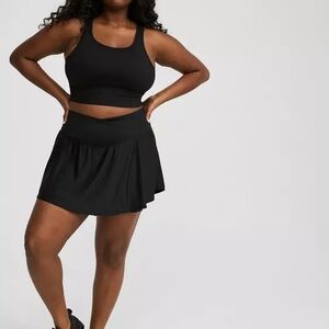 Torrid Black Skater Mini Skirt Active